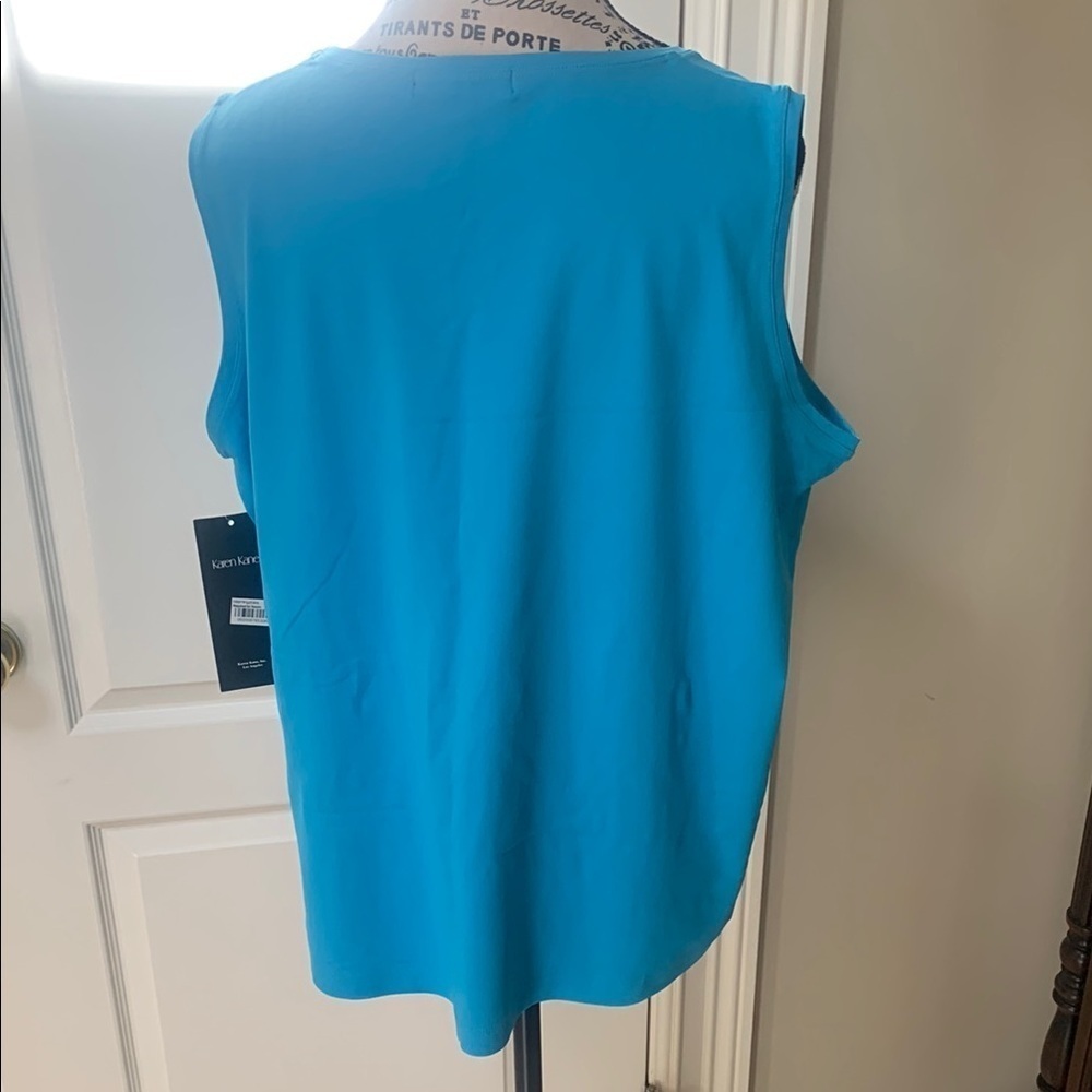 Karen Kane Blue Sleeveless Women's Top. 1X. NWT - Picture 2 of 7